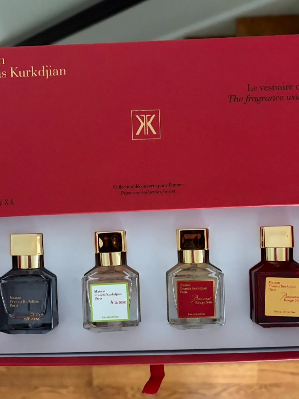 Baccarat 4 pack cologne